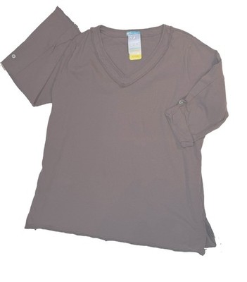 FRESH PRODUCE One Size Truffle brown TAKE IT EASY TUNIC NWT cotton (1x/2x)