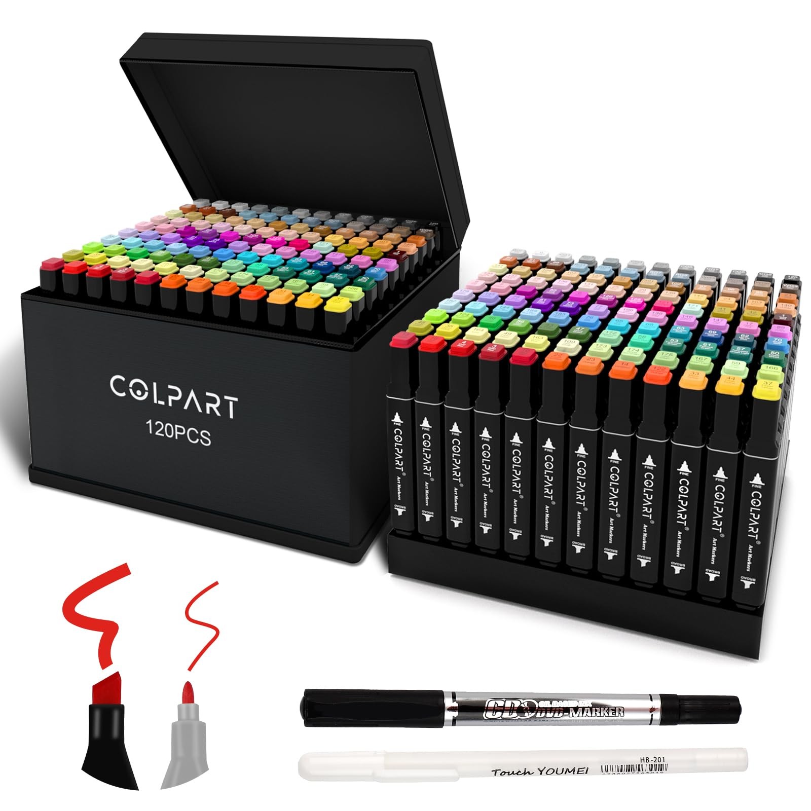Set Dual Tip Art Markers For Kids Marker Pens