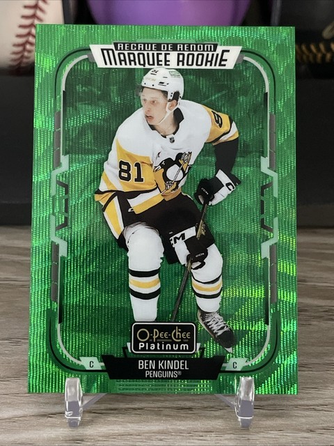 2025-26 O-Pee-Chee Platinum Marquee Rookie Emerald Surge /10 Ben Kindel Penguins