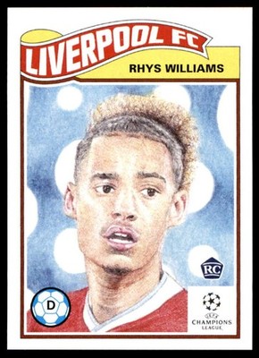 Rhys Williams 2021 Topps Living Set UEFA Champions League #295 RC