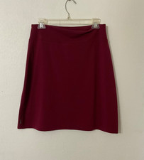 Eddie Bauer Maroon Skirt Great For Travel, Dr...