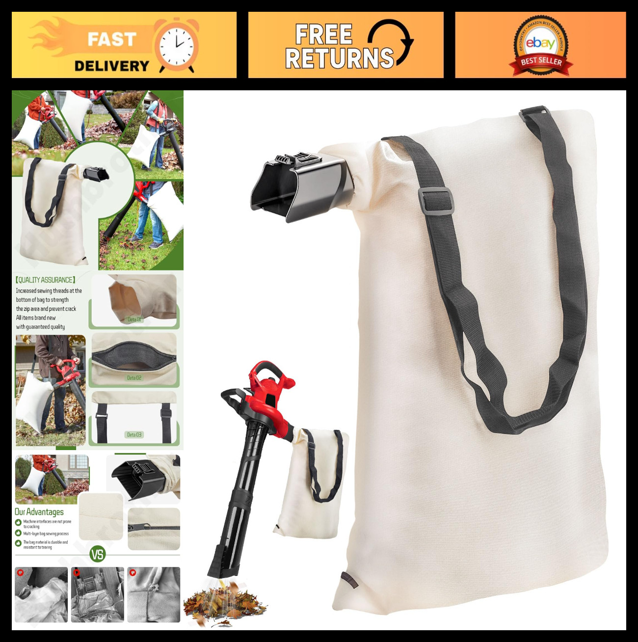 Bag Compatible With Toro Models 51436 51563 51581 51594 5160