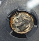 1949-D Roosevelt Dime Pcgs MS/66 FB Nicely Toned!
