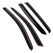 4PC Rain Guards Set for Ford Ranger 2012-2014 Window Wind Deflectors Black T6