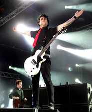 Billie Joe Armstrong of Greenday performs during the Roskilde Fest- Old Photo