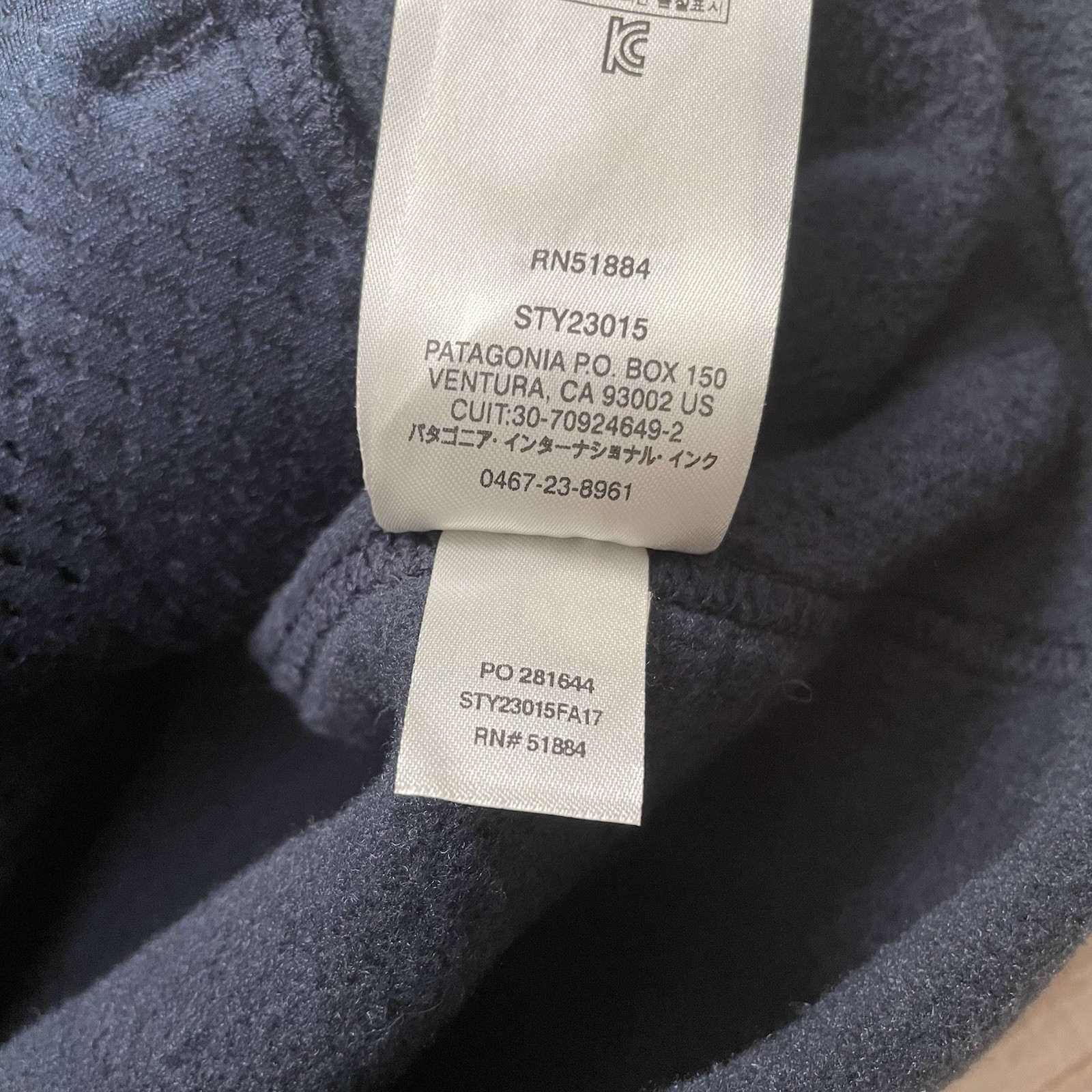 Patagonia Classic Synchilla Navy Blue Fleece Vest 23015 Women’s Size XL Logo thumbnail 4