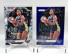 2024 Kalani Brown 2 CARD LOT Panini Prizm WNBA Cracked Ice Blue Velocity