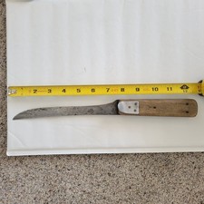 Very Unique Vintage Freemason Marked Russel Brand Knife. 7.5" Blade. USA