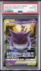 2018 POKEMON JAPANESE SUN & MOON TAG BOLT #038 GENGAR & MIMIKYU GX PSA 10
