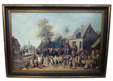 David Teniers Fiesta Campestre Framed Print After Prado 62.5x44cm