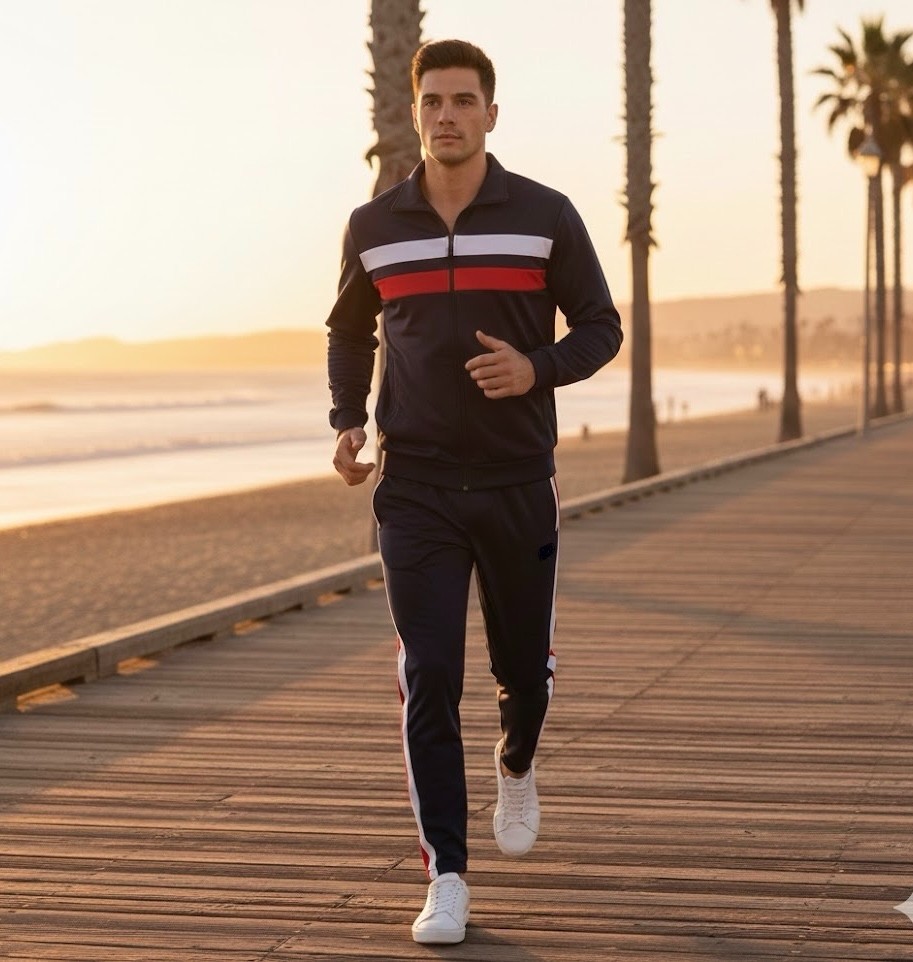Men&rsquo;s Classic Jogging Tracksuit Full Zip Activewear Track Jacket & Track pants