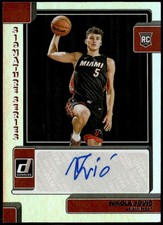 2022-23 Donruss #SS-NJV Nikola Jovic Signature Series RC Auto E1