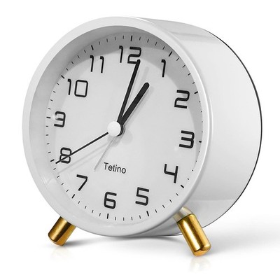 Alarm Clock for Bedroom,Loud Analog Clocks with Silent Non-Ticking,Voice Cont...