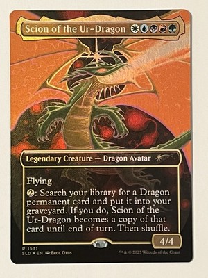 Scion Of The Ur-Dragon Secret Lair Devastation Dragons MTG Rainbow Foil MTG NM