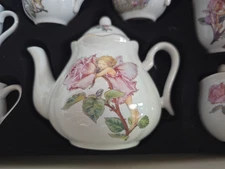Child German Tea Set Fairie Wood Nymphs Pixies Garden 2010 Reutter Porcelain NIB