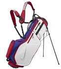New Nike Golf Air Hybrid 2 Stand Bag Gym Red/Deep Royal Blue/Metallic Silver