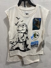 jurassic world Boys 2 Piece Knit Short Outfit Size 6 New