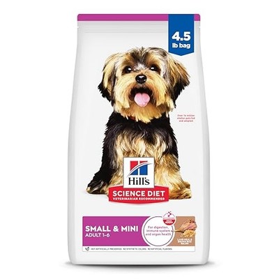 Hill's Science Diet Adult Small & Mini Dry Dog Food, Lamb & Brown Rice, 4.5 lb