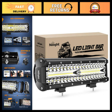 12 300w Led Light Bar - Triple Row Flood Spot Combo 30000lm Off-road Truck Lig 12 300w Led Light Bar - Triple Row Flood Spot Combo 30000lm Off-road Truck Lig