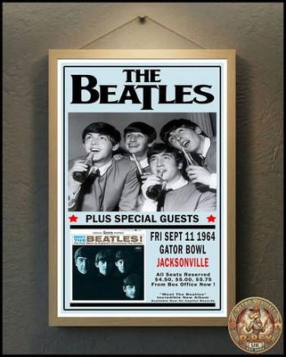 The Beatles USA Tour 1964 - 11. September Repro Tour Poster Live - 24''x16''