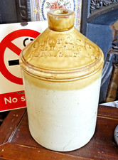 Antique Stoneware Flagon-Crown & Thistle Public House, 42 Haymarket,London-c1854