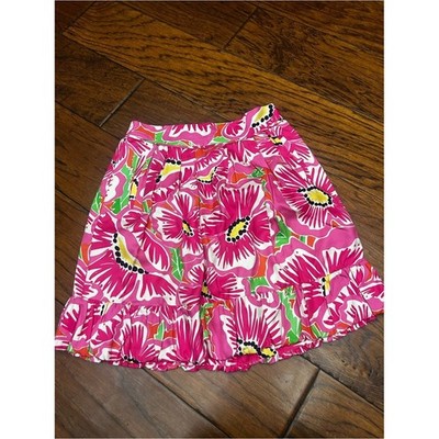 Lilly Pulitzer with a splash Fayette Oxford silk Skirt