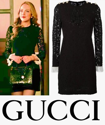 4K New Gucci 2017 Black Valentine Sequin Cluny Lace Mini Dress 36 38 0 2 XS S | eBay 4K New Gucci 2017 Black Valentine Sequin Cluny Lace Mini Dress 36 38 0 2 XS S | eBay