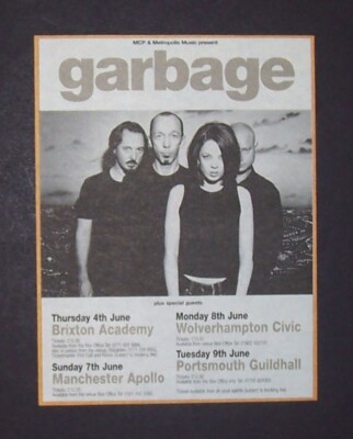 Garbage - version 2.0 tour 98年