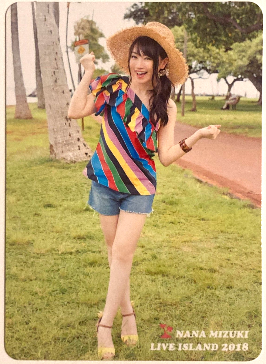 NANACA Nana Mizuki Live ISLAND 2018 trading Card Japan gravure