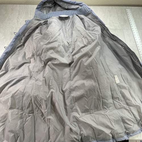 Vtg Deerskin Trading Post Long Down Coat Full Zip Hooded Pockets Size S - Picture 6 of 12