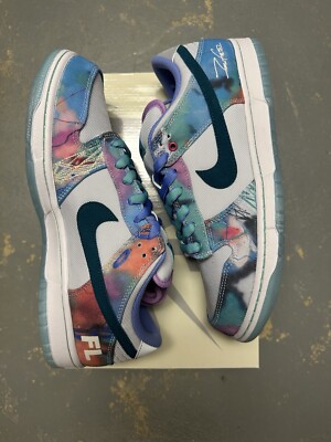 Nike SB Dunk Low x Futura Laboratories Bleached Aqua