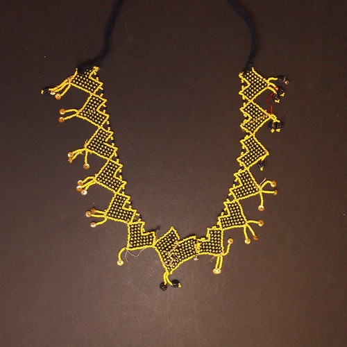 COLLAR Turkmani ATS Afghani Kuchi Tribal Cuentas 811g9 - Imagen 1 de 4