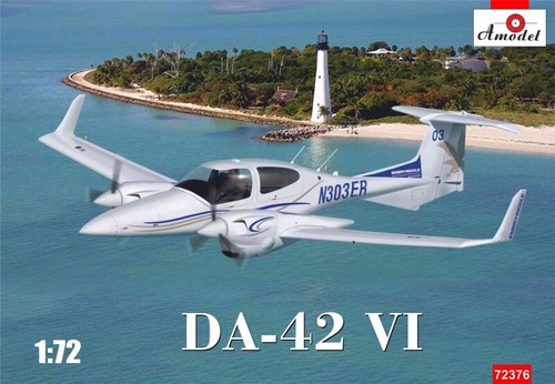 AMODEL 72376 Plastic model aircraft Scale 1:72 Diamond DA42 VI Scale model kit - Picture 13 of 24