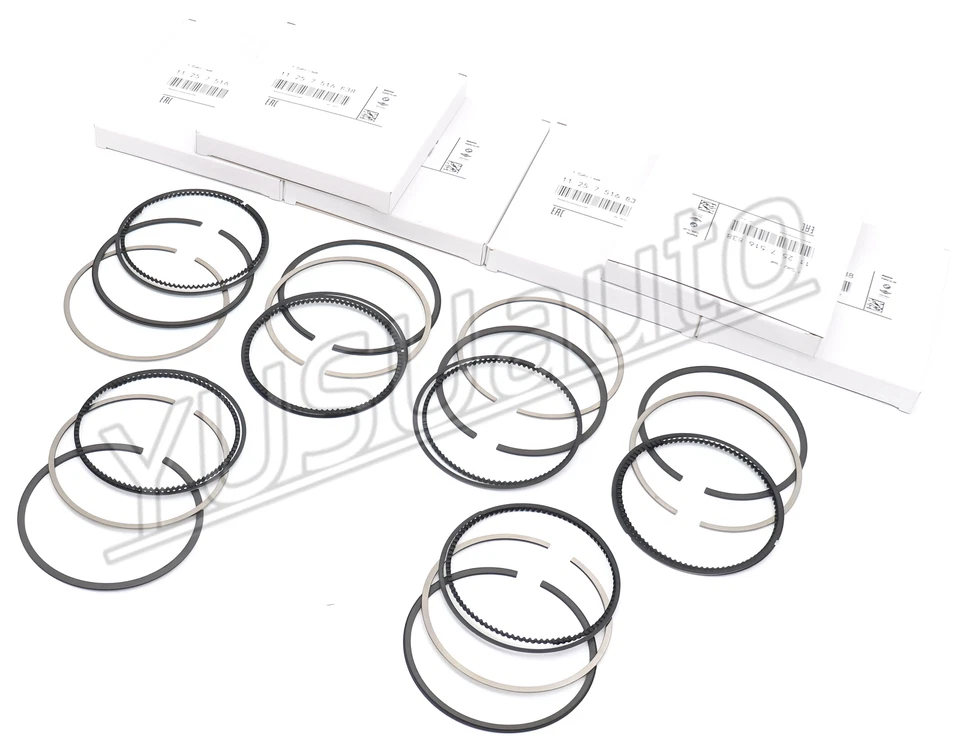 Juego de 6 anillos de pistón OEM BMW 320Ci 520i Z3 Z4 E36 E85 E46 E60 M54B22 2,2 L Foto 2 de 4