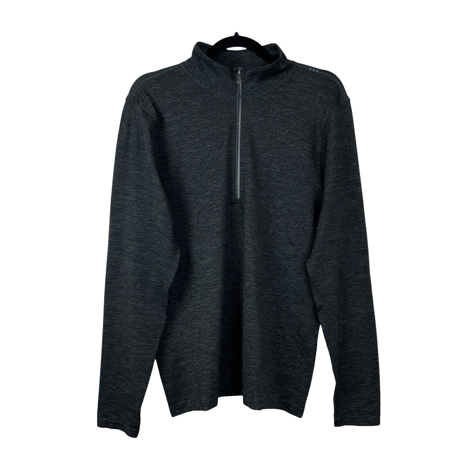 Sólido negro Lululemon Activewear Camisetas para Hombres