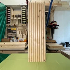 Reeded Wood Panels for Walls, Islands, Cabinets, Ceiling, Tambour Wall Panels