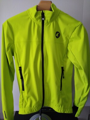 Cycling Jacket in Neon Vertex with Black Accents and Lining by Pactimo 