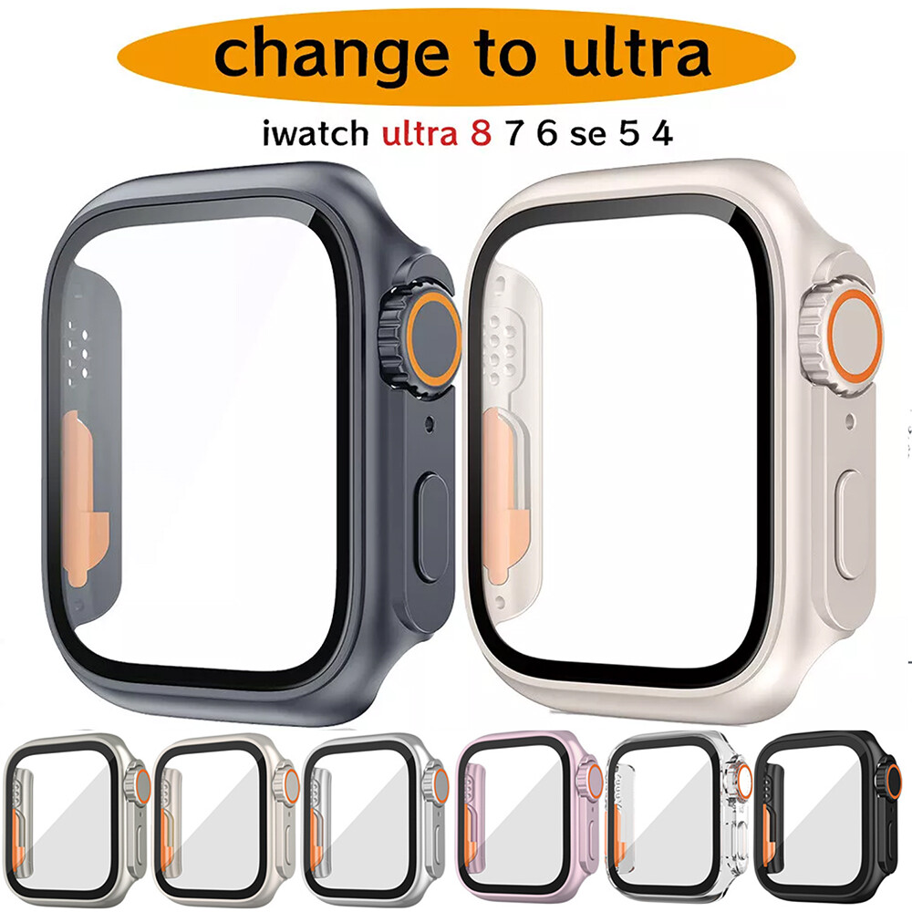 Ultra Full Cover Case Screen Protector For AppleWatch Series 8 7 6 5 SE 44/45mm.
