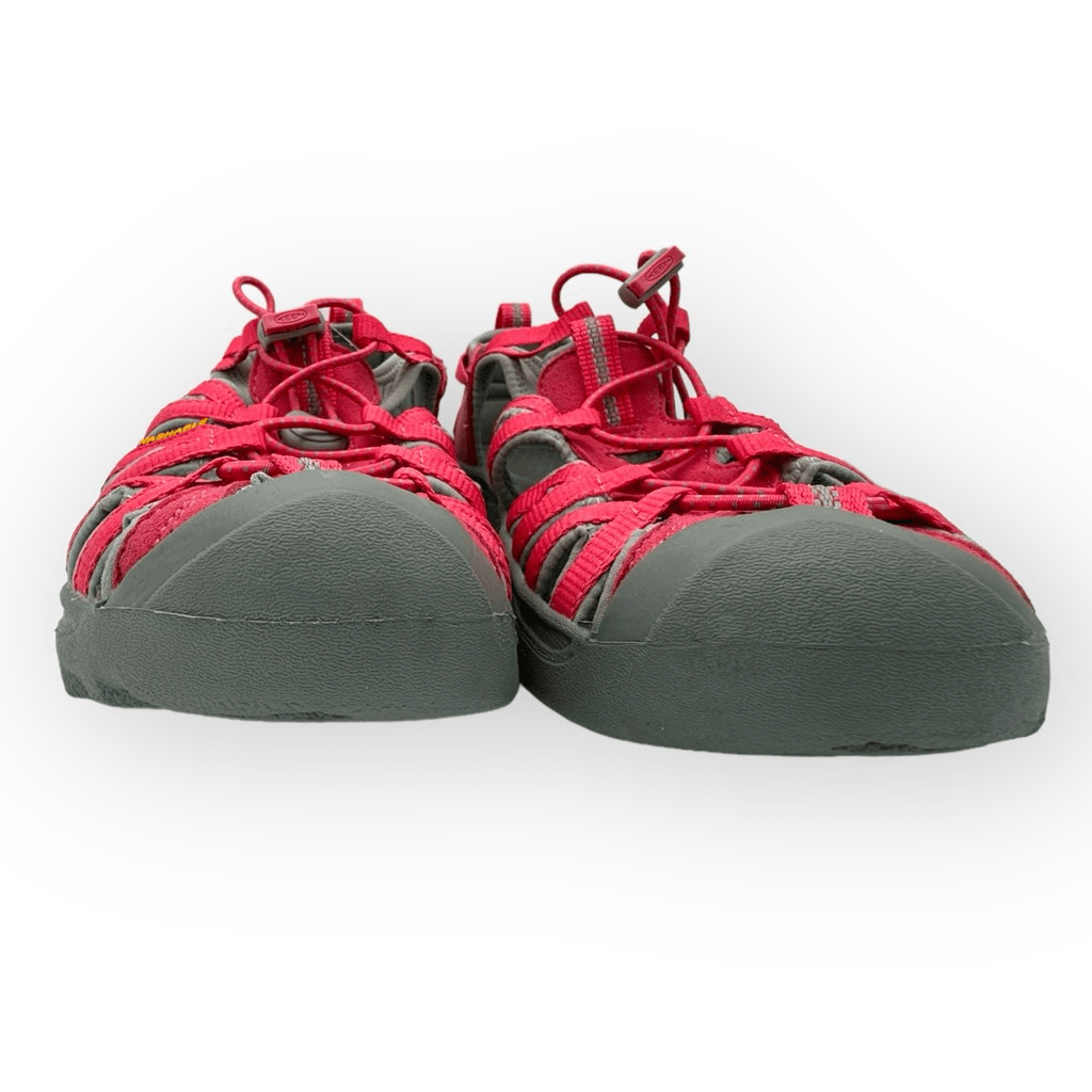 Scarpe sandali nuove senza etichette Keen Little Seacamp II CNX rosa grigie bambini grandi 3 1022979