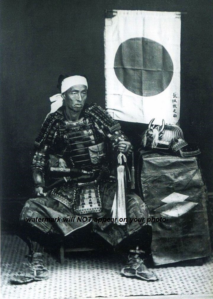 Japanese Samurai Warrior PHOTO 1870s Retired Fighter | eBay