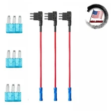 Micro3 Blade Fuse Inline Tap Holder, 15a fuse - Add A Circuit 3PCS