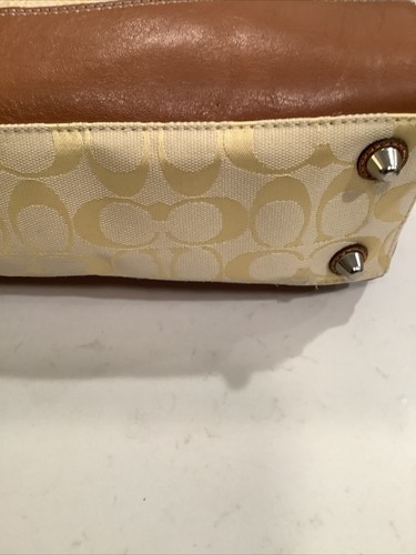 Coach Signature Hampton Umhängetasche Gelb Tasche F13070 & Geldbörse Neu - Bild 10 von 18