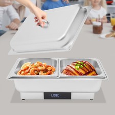 Elektrisches Chafing Dish Buffet Set, Buffet Server aus Edelstahl Speisenw?rmer