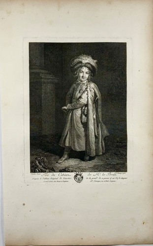 1778 Young Armenian, A.F. Henry after Netscher, folio copper engraving - Picture 2 of 3