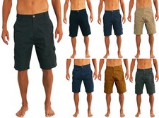Norty Rio Men's 100 Cotton Twill Ripstop Cargo Shorts