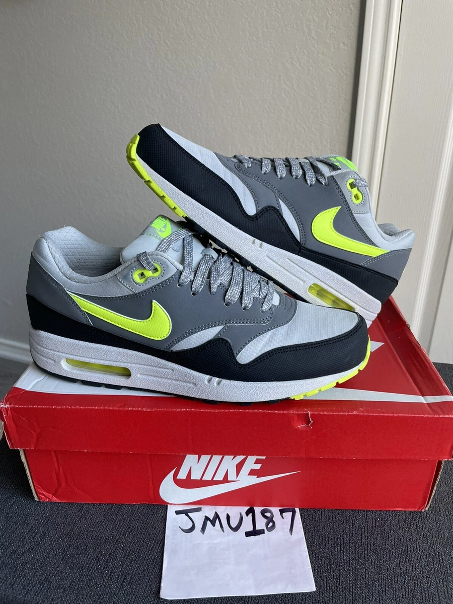 Nike air max 1 grey clearance volt