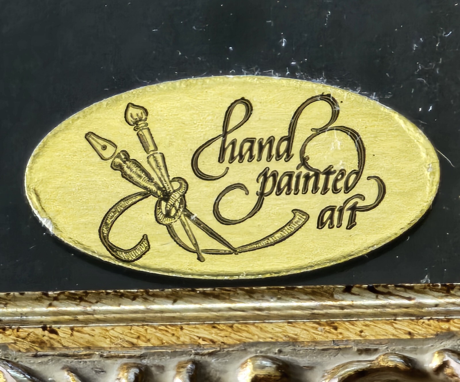 'The Classic' L McCool Grandmother's Button Hand Painted Art Numbered & Signed 