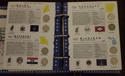 1999-2008 State Quarters Collection, P&D, Complete-100 Coins - Picture 8 of 12