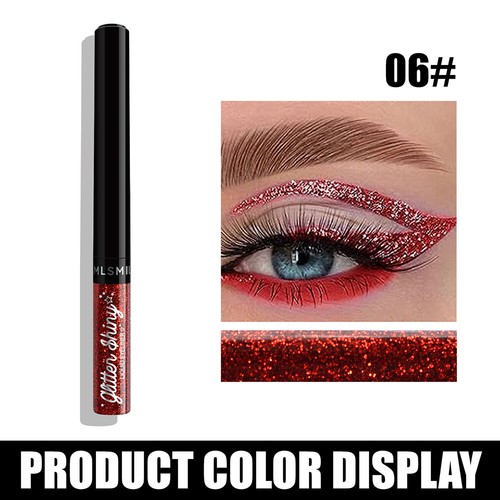 Metallic Eyeliner Liquid Eyeshadow Glitter Sequin Diamond Shimmer Eye Shadow ~ - Picture 18 of 36