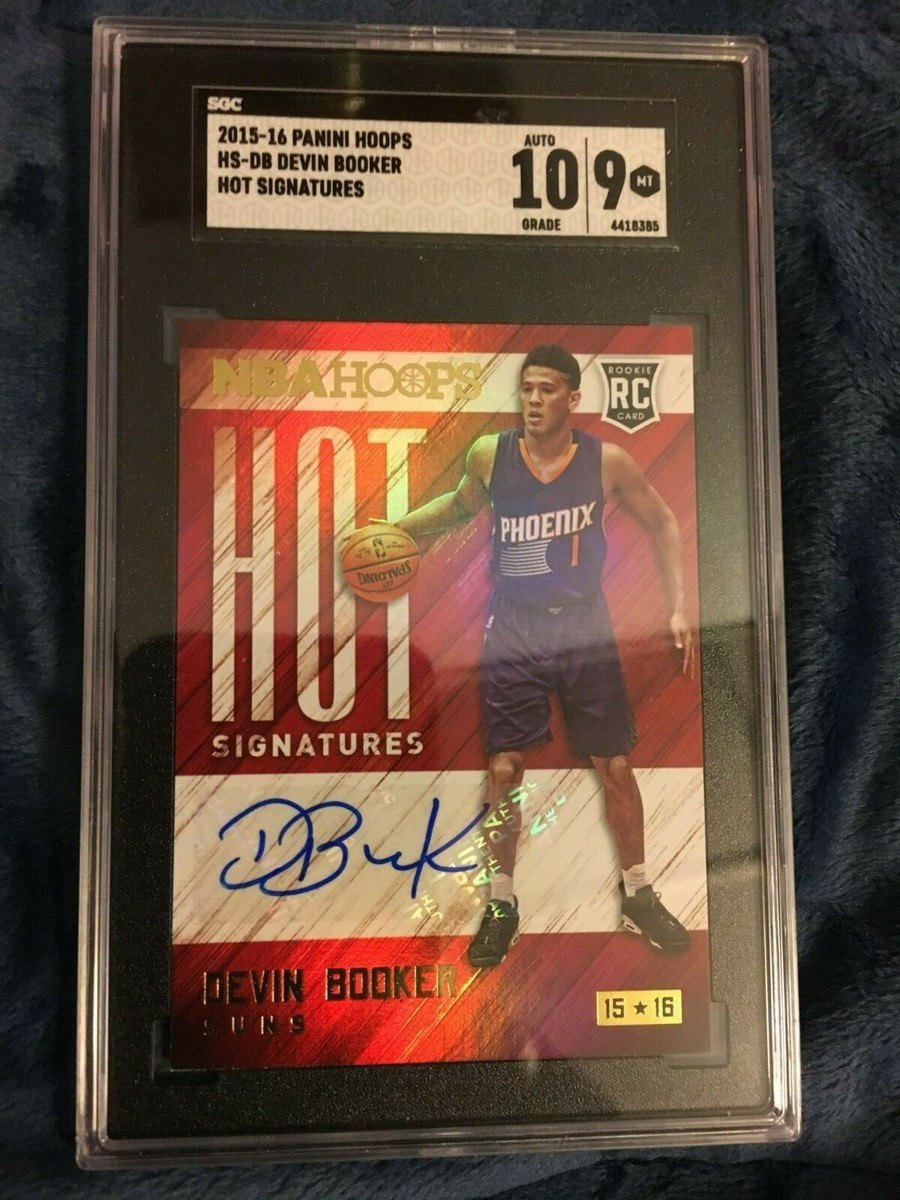 Devin Booker RC auto panini hoops